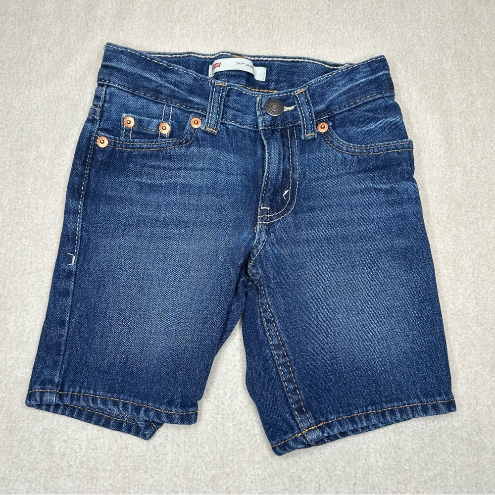 Levi’s 511 Slim Boy’s Dark Wash Blue Denim Short Size 4R
